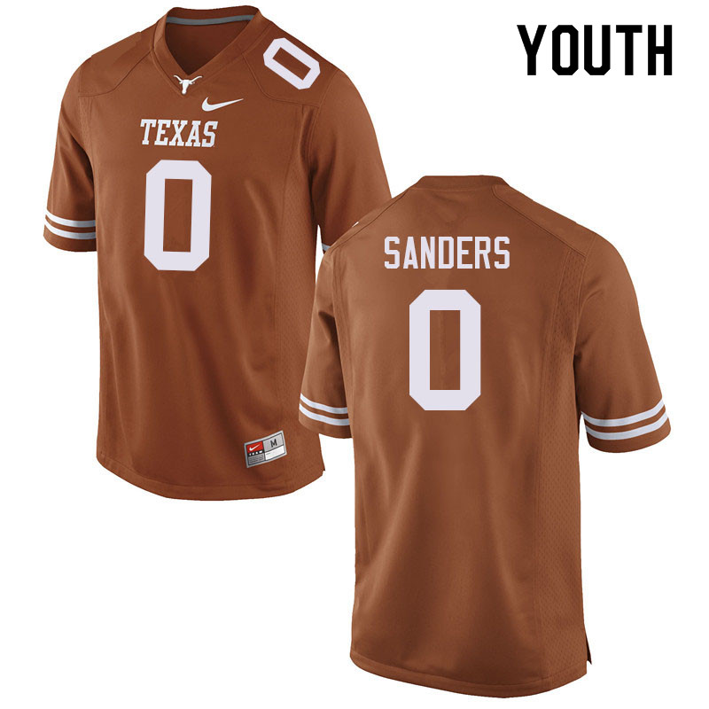 Youth #0 Ja'Tavion Sanders Texas Longhorns College Football Jerseys Sale-Orange